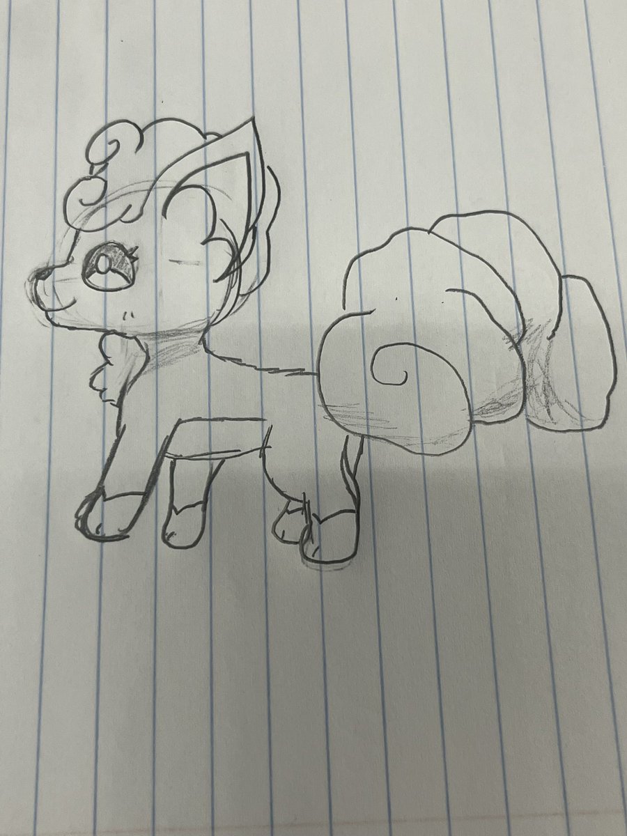 While everyones tryna figure out iclicker… im tryna figure out how to draw Bailey in the Pokemon art style