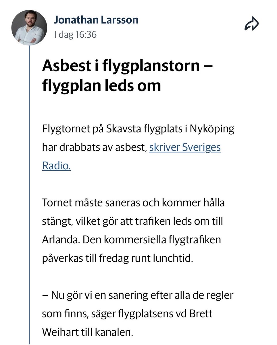 BDHC87's tweet image. Drabbats av asbest? Tror inte det är så asbest funkar.