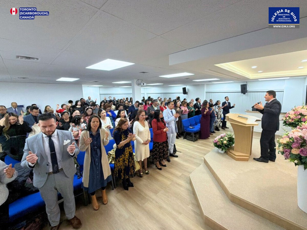 IDMJIoficial's tweet photo. 🇨🇦 Fotos: Inauguración Iglesia del Este de Toronto (Scarborough), Canadá Enero 2026
https://t.co/8fOXr1bjE3

Con inmensa alegría queremos compartir que el día 24 de enero se vivió un momento de gran gozo y bendición con la apertura del templo en la zona Este de la ciudad de Toronto (Scarborough), Ontario, Canadá. Los hermanos se congregaron con alegría, dando gracias a Dios y compartiendo testimonios del crecimiento de la iglesia y de las promesas que el Señor ha cumplido al conceder esta nueva sede.

Este templo tiene capacidad para 100 creyentes. La inauguración fue presidida por la Hermana Carmen Molina y el Hermano Julián Sepúlveda, supervisores de la Iglesia en Canadá.

Los hermanos de toda esta zona de Toronto y sus alrededores se encuentran profundamente agradecidos, en primer lugar con nuestro Dios, quien hace posible todas las cosas, y también con nuestra Hermana María Luisa Piraquive, el Hermano César Eduardo Moreno, la Hermana Angela Oviedo y con toda la Junta Directiva de la Iglesia de Dios Ministerial de Jesucristo Internacional, por permitir que la iglesia se estableciera en esta zona, dado que les queda más cerca de sus viviendas y les quedará más fácil congregarse.