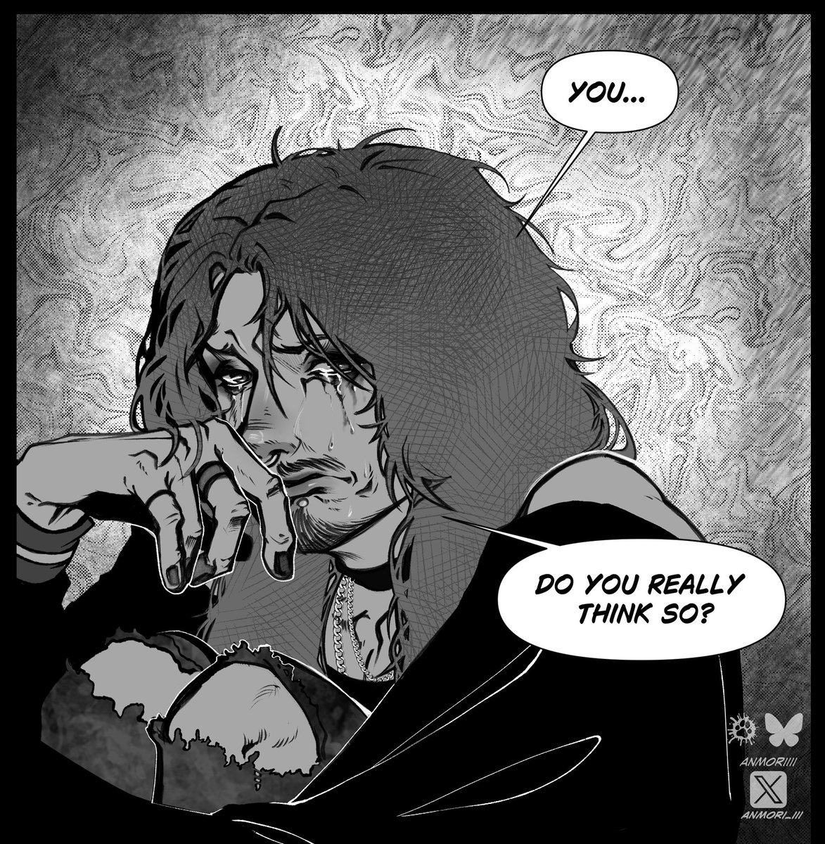 Hehe... Cry... 
I'm horny... 👁️👁️ 
#art #oc #ocart #sfwart