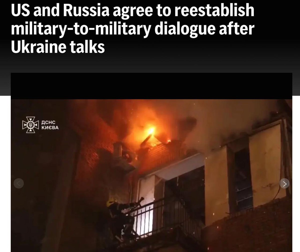 🤔🇺🇸 US, Russia resume high-level military dialogue after Ukraine talks, — AP

After a series of meetings in Abu Dhabi between General Grinkevich, representatives of the US, Russia and Ukraine, the parties agreed to resume direct military contact at a high level, which will allow