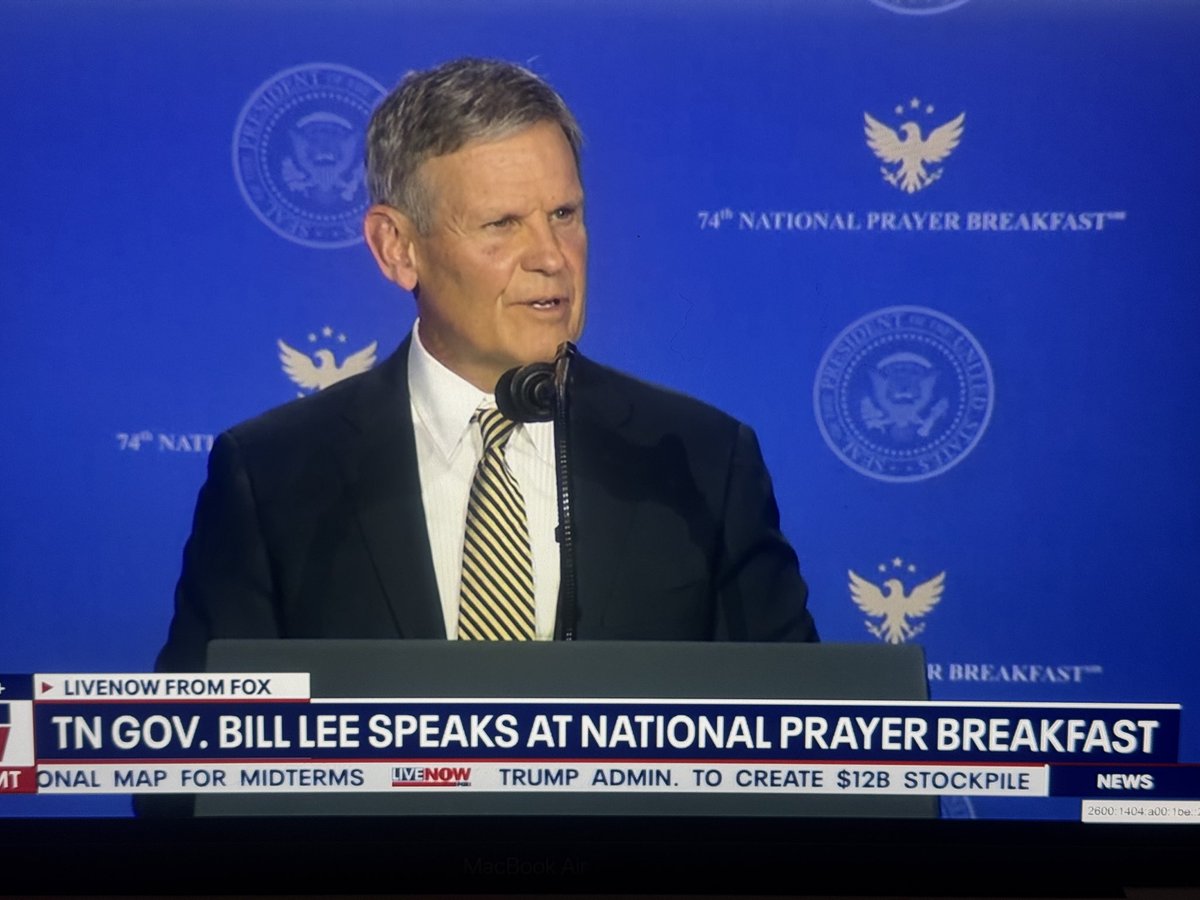impreetb's tweet photo. Just heard Gov. Bill Lee at the 74th National Prayer Breakfast. His speech was real, heartfelt, and truly touching. Sometimes a story just sticks with you.

#inspiration #motivation #inspirationalquotes #movingspeech #faithandlife https://t.co/gI7Z02a3g5