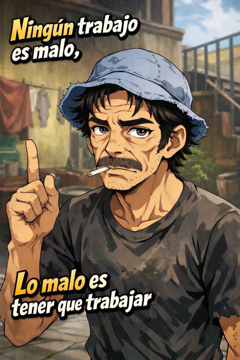 LMondrag0n's tweet photo. "Ningún trabajo es malo, lo malo es tener que trabajar"
Atte. Ron Damón aka Don Ramón
#elchavodel8 #elchavo #donramon #chespirito #animeai #mexican https://t.co/AikxNvkRUU