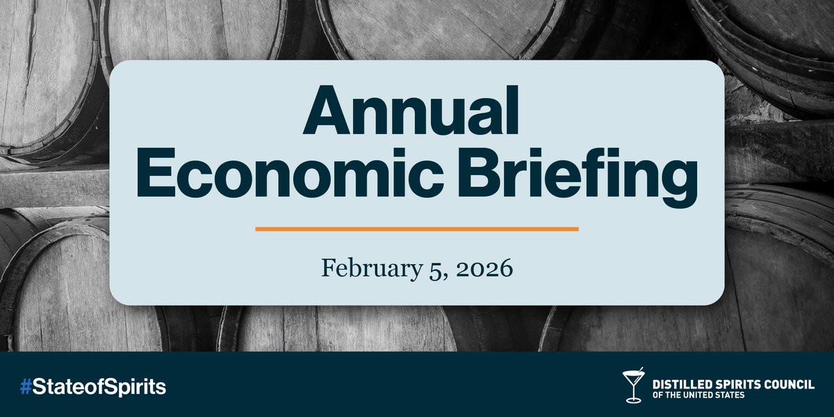 DistilledSpirit's tweet photo. NEWS: In 2025, spirits maintained market share lead amid a challenging U.S. market and global trade tensions.

Read the full DISCUS Annual Economic Briefing report: https://t.co/gA9KgYSQJf #StateofSpirits https://t.co/tF2g3H4YMC