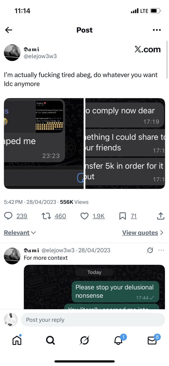 kammy_maestro's tweet photo. @Hybrid_Ola went to the girl’s page and saw this
you’d know she has always been a clout chaser https://t.co/QwobrNL3OL