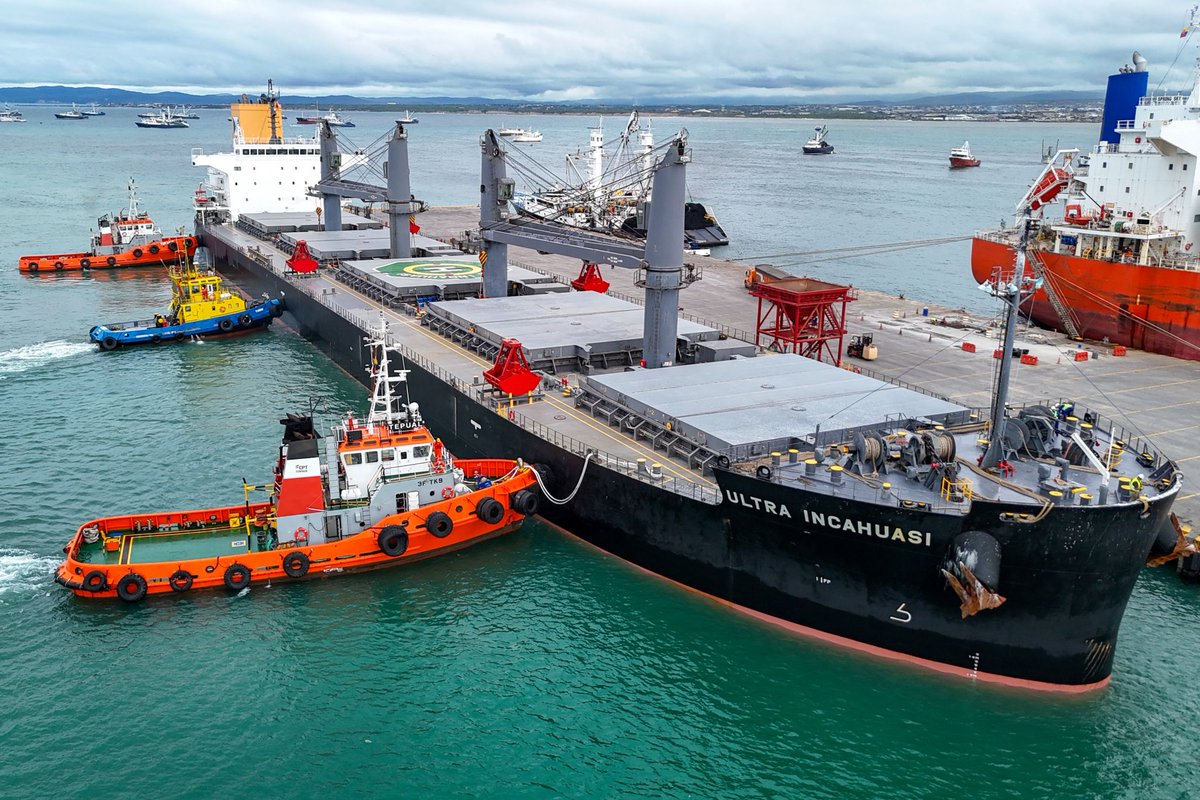 CamaraMaritimaE's tweet image. #TPM I El Terminal Portuario de #Manta recibió al MN Ultra Incahuasi, el buque de mayor #calado en su historia. ¿Cómo impulsará este hito la eficiencia y competitividad del puerto para el #comercio ecuatoriano?

Lee la noticia completa: 📷
camae.org/.../terminal-p…