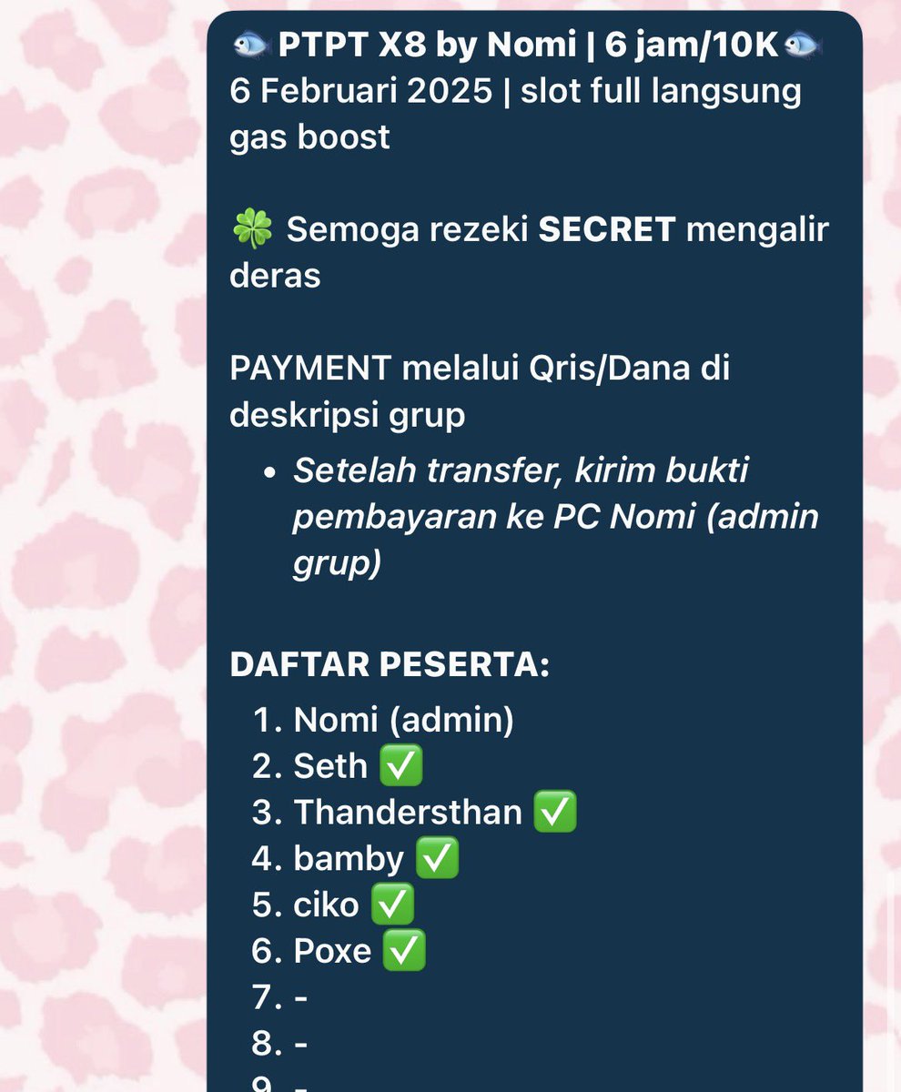 nomi - OPEN PT PT X8 tweet media