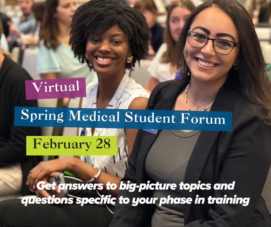 emresidents's tweet image. Med students: join us on Feb 28 for EMRA’s FREE Virtual Medical Student Forum 🩺⚡

✔️ General sessions + class-year breakouts with guidance tailored to your stage of training: emra.org/be-involved/ev…

#EMRA #EmergencyMedicine #MedStudents #EMBound #MedEd