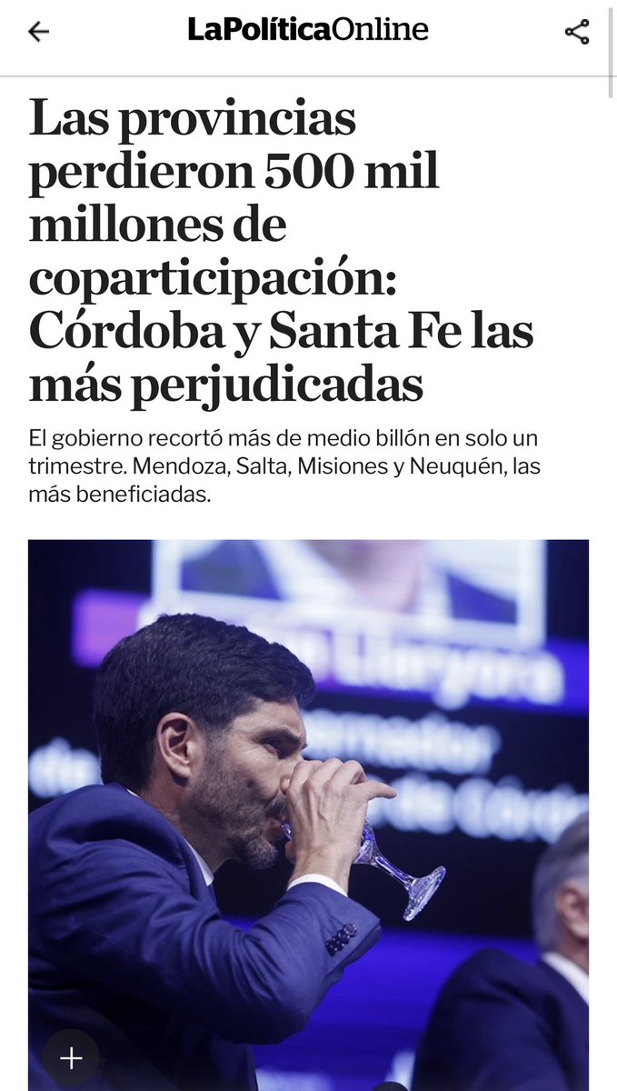 Inexplicable pasividad de Pullaro frente a Milei y su gobierno, que no nos da nada y nos quita todo lo que puede. Y no solo a la provincia, cada una de nuestras 365 localidades también sufren por la caída de las coparticipaciones. De esta manera es imposible que Santa Fe crezca y