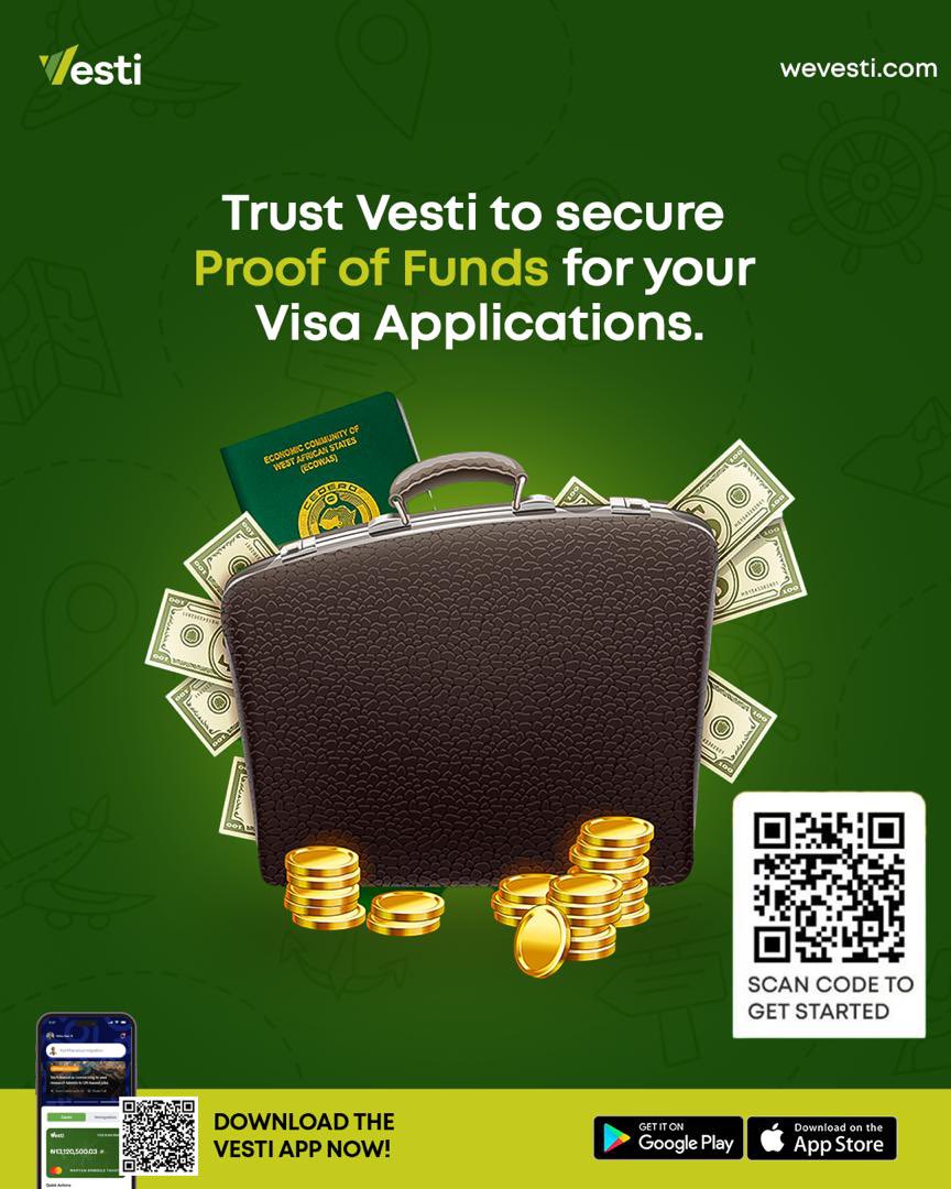 VestiOfficial's tweet image. Proof of funds isn’t about excess

it’s about credibility. 

Vesti helps you meet visa requirements with secure, verifiable documentation, so you can focus on your journey, not the stress. 😉 #pof. #vesti #Globalcitizen