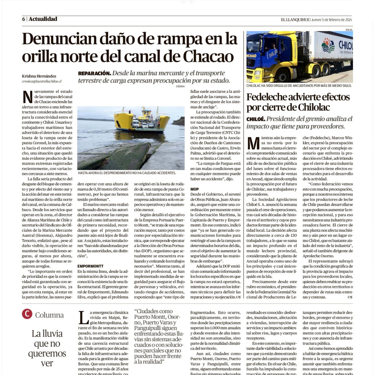 #País🇨🇱 Triste y lamentable noticia para el sector 📰🐄 El presidente del gremio, Marcos Winkler, advirtió sobre el impacto estructural que implica el cierre de Chilolac para la lechería en Chiloé

Fuente: El Llanquihue  

#leche #lecheros #lechechilena #chilolac