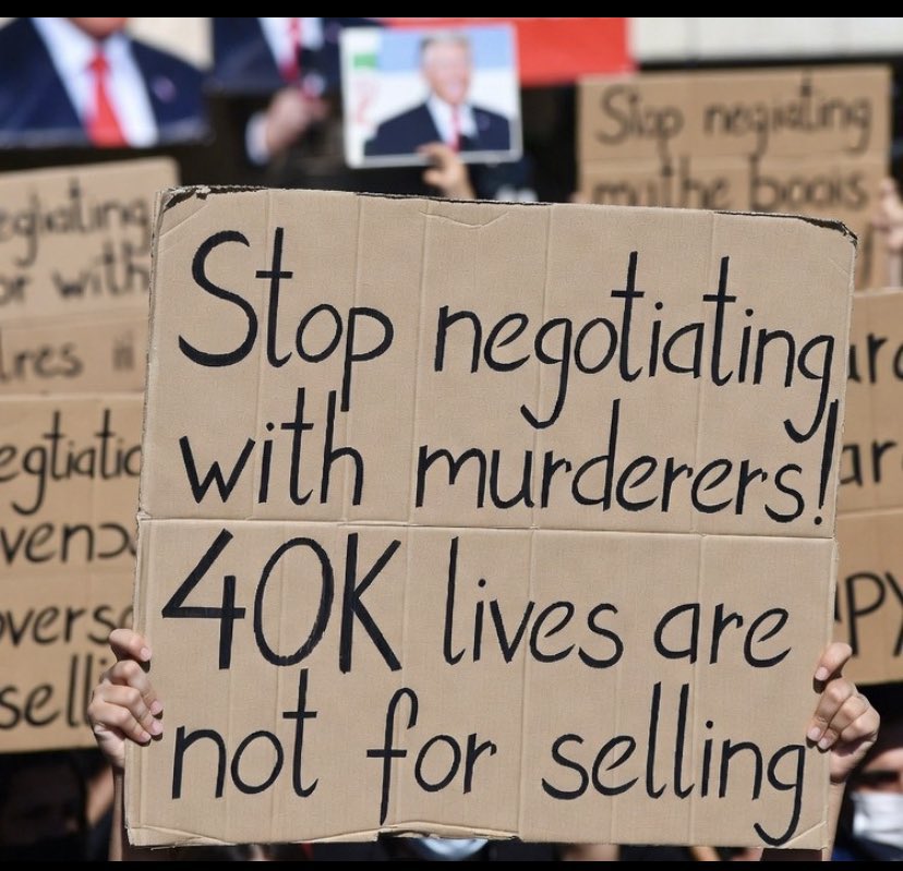 BossofJoyfulls's tweet photo. You don't negotiate with a regime that has:
-Killed 36,000+ in 48 hours
-Arrested 49,000 citizens
-Tortured thousands with heart-shocks &amp; mock executions
The Iranian people want REGIME CHANGE, not a nuclear deal.
@realDonaldTrump @RichardGrenell
#NoDealWithMullahs #IranMassacre https://t.co/61HuFYKmHp