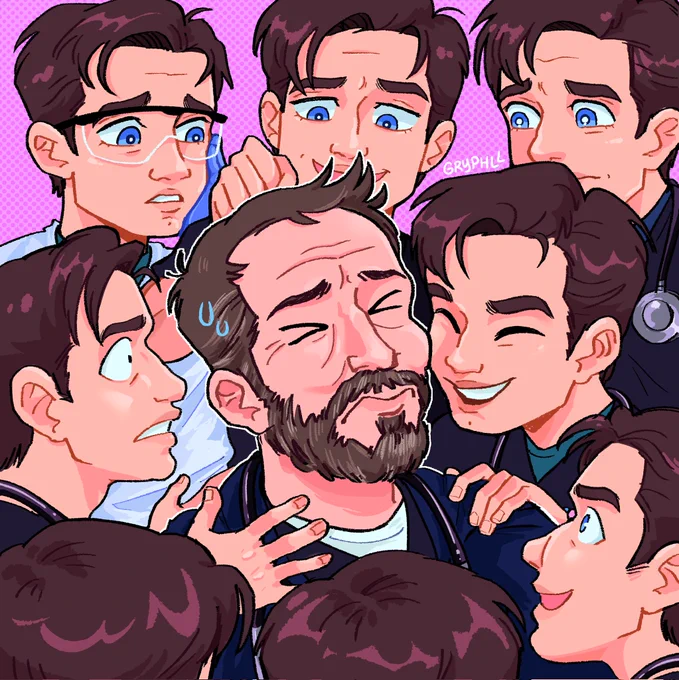 you two were very close... #thepitt #thepittfanart #robbylangdon