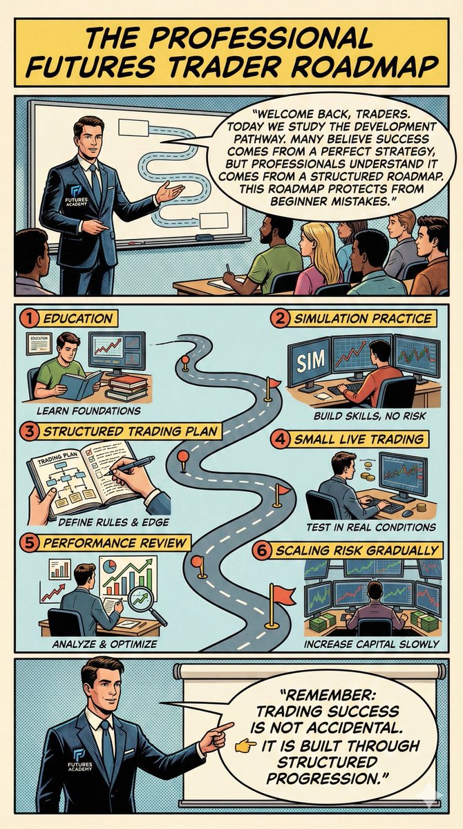 oludayoabiola4's tweet photo. Success in futures trading is not built on shortcuts — it is built on progression. 

#FuturesTrading #TradingEducation #TraderDevelopment #SmartMoneyConcepts #BidnAsk https://t.co/xpl38U951u