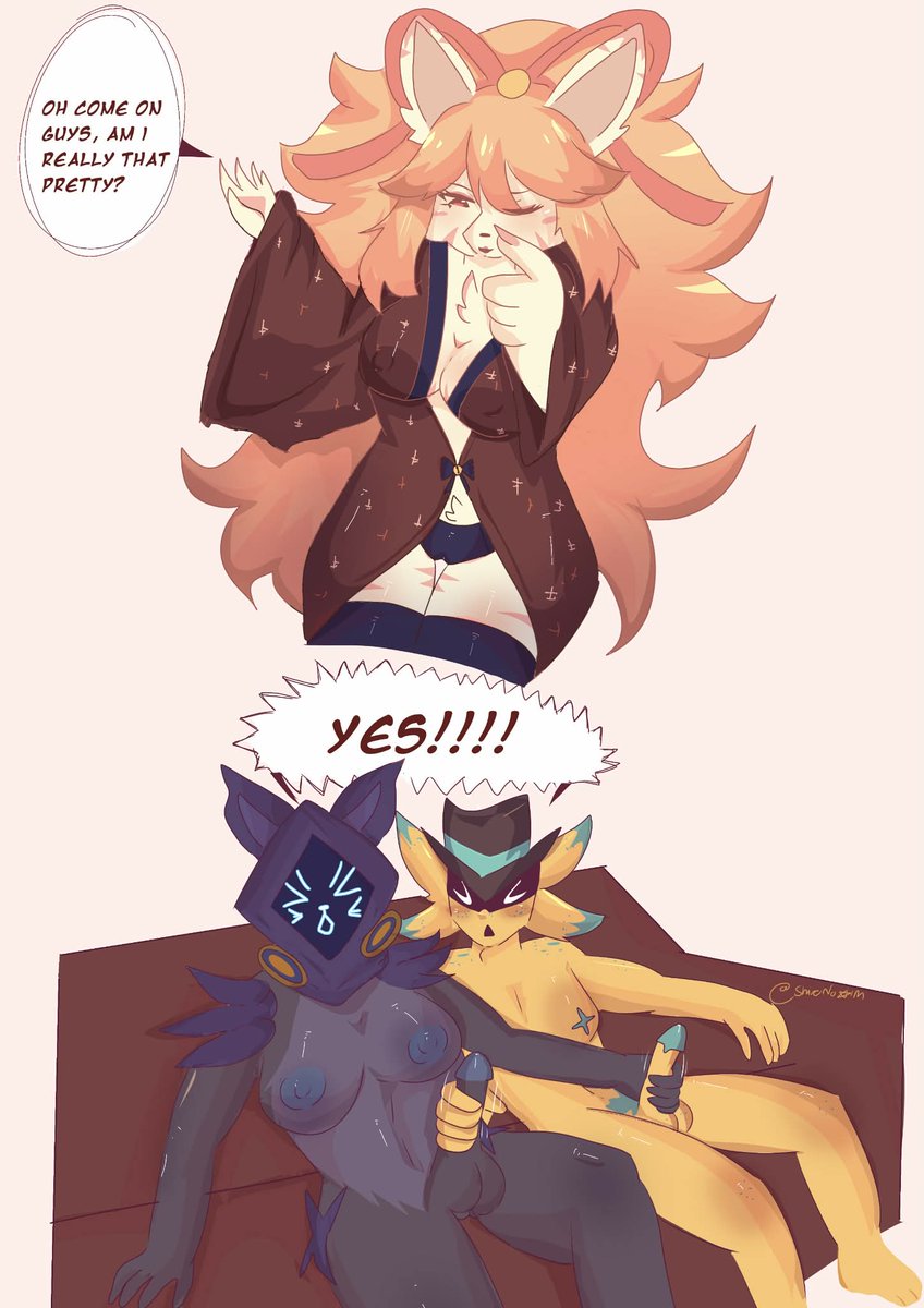 NxtShirouu's tweet photo. Short comic like nsfw 
Comm for @LitralyYehMum  :3 TYSM again 🩵🫶

#ceroba #starlo #undertaleyellow https://t.co/smOV1VY8w0