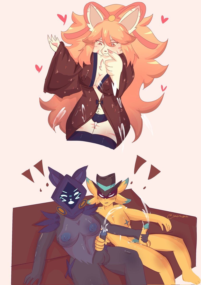 NxtShirouu's tweet photo. Short comic like nsfw 
Comm for @LitralyYehMum  :3 TYSM again 🩵🫶

#ceroba #starlo #undertaleyellow https://t.co/smOV1VY8w0