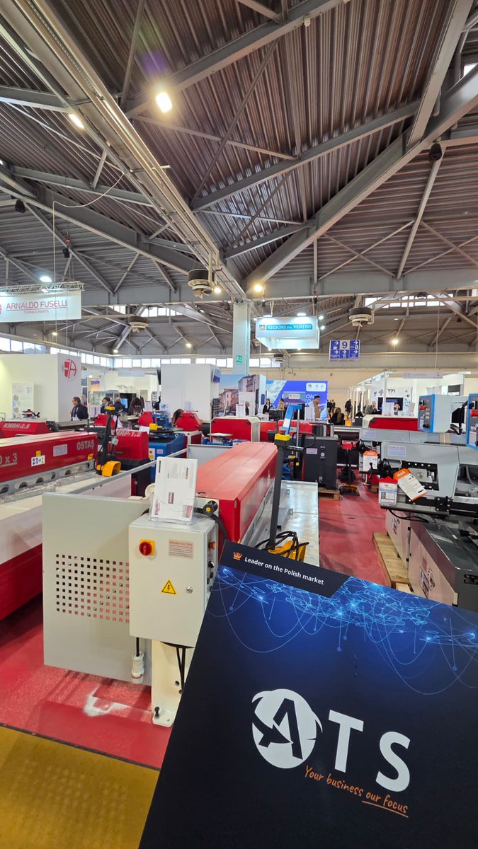 ats_socialmedia's tweet photo. 🇮🇹 ATS na SamuExpo

Jesteśmy we Włoszech, pokazując polskie kompetencje w Lean Machine Maintenance, serwisie maszyn, relokacjach linii i inżynierii UR.

Dziękujemy ITA za świetną organizację i wartościowe rozmowy.

#ATS #LeanMaintenance #MachineRelocation #Industry40 https://t.co/j17sFaFIQP