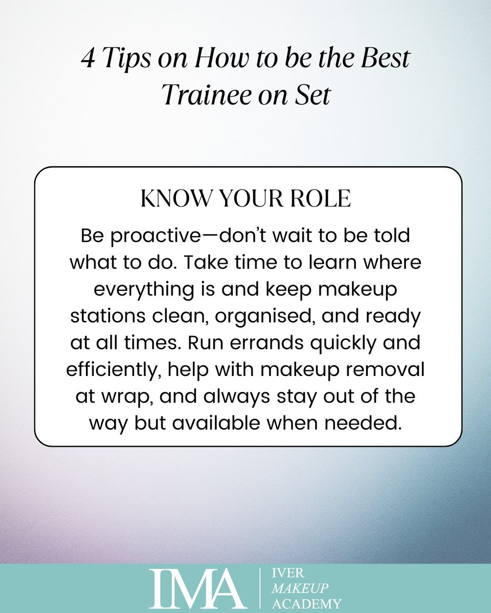 iveracademy's tweet photo. 4 Top Tips on How to be the Best Trainee on Set🎬👏 https://t.co/wTgoaLR5VW