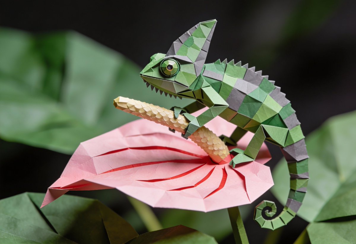 heathergreen's tweet photo. Custom style #origamiworld for use in @freepik 
✨Link will open Freepik's AI generator and preload my style for you: https://t.co/IbamTqbQRh
This post is a #promptshare too!  
👉Prompts are in the ALT of every image. https://t.co/cNW1BbPJT4