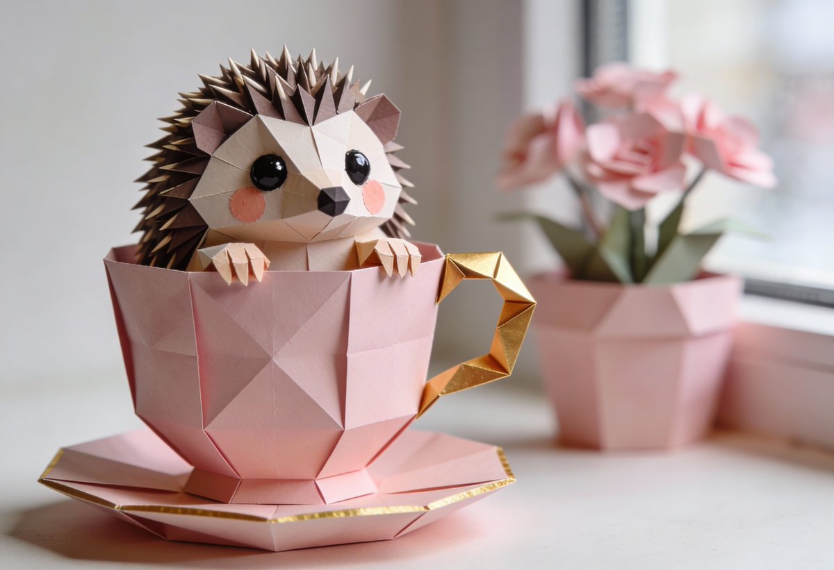 heathergreen's tweet photo. Custom style #origamiworld for use in @freepik 
✨Link will open Freepik's AI generator and preload my style for you: https://t.co/IbamTqbQRh
This post is a #promptshare too!  
👉Prompts are in the ALT of every image. https://t.co/cNW1BbPJT4