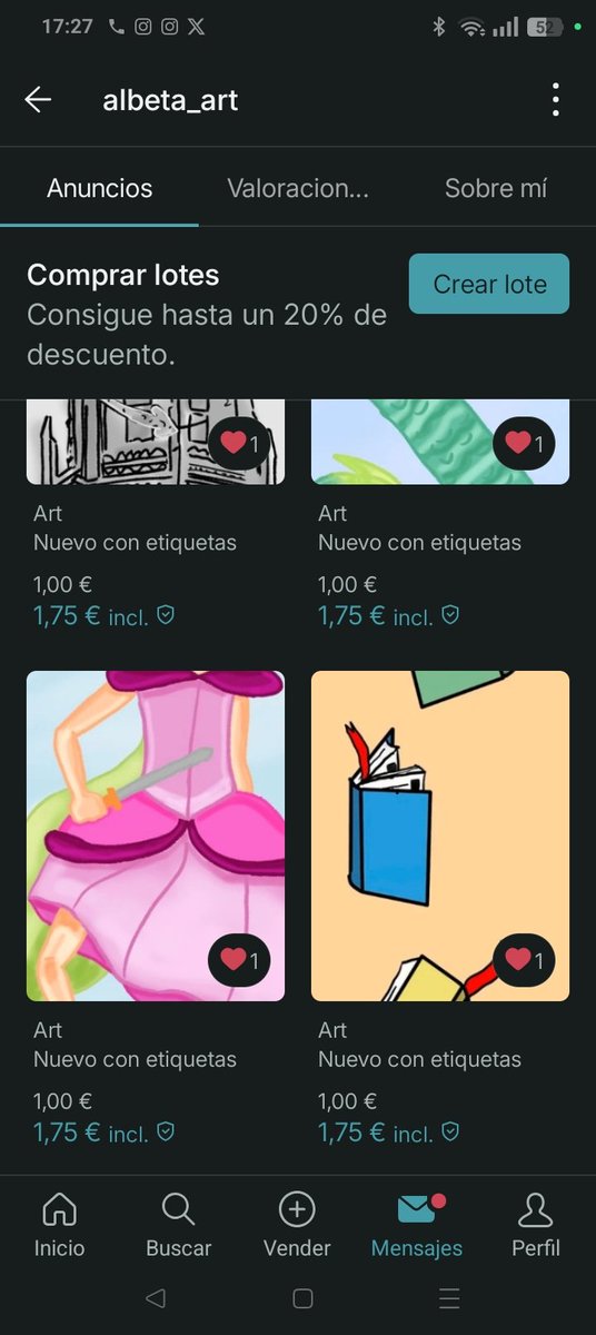 Alba_Cabos's tweet image. HOLIII! Me he hecho un vinted para vender las ilustraciones que ya tengo impresas 

Agradeceria que lo compartáis, me ayudaria mucho la ayuda

vinted.es/member/3134890…