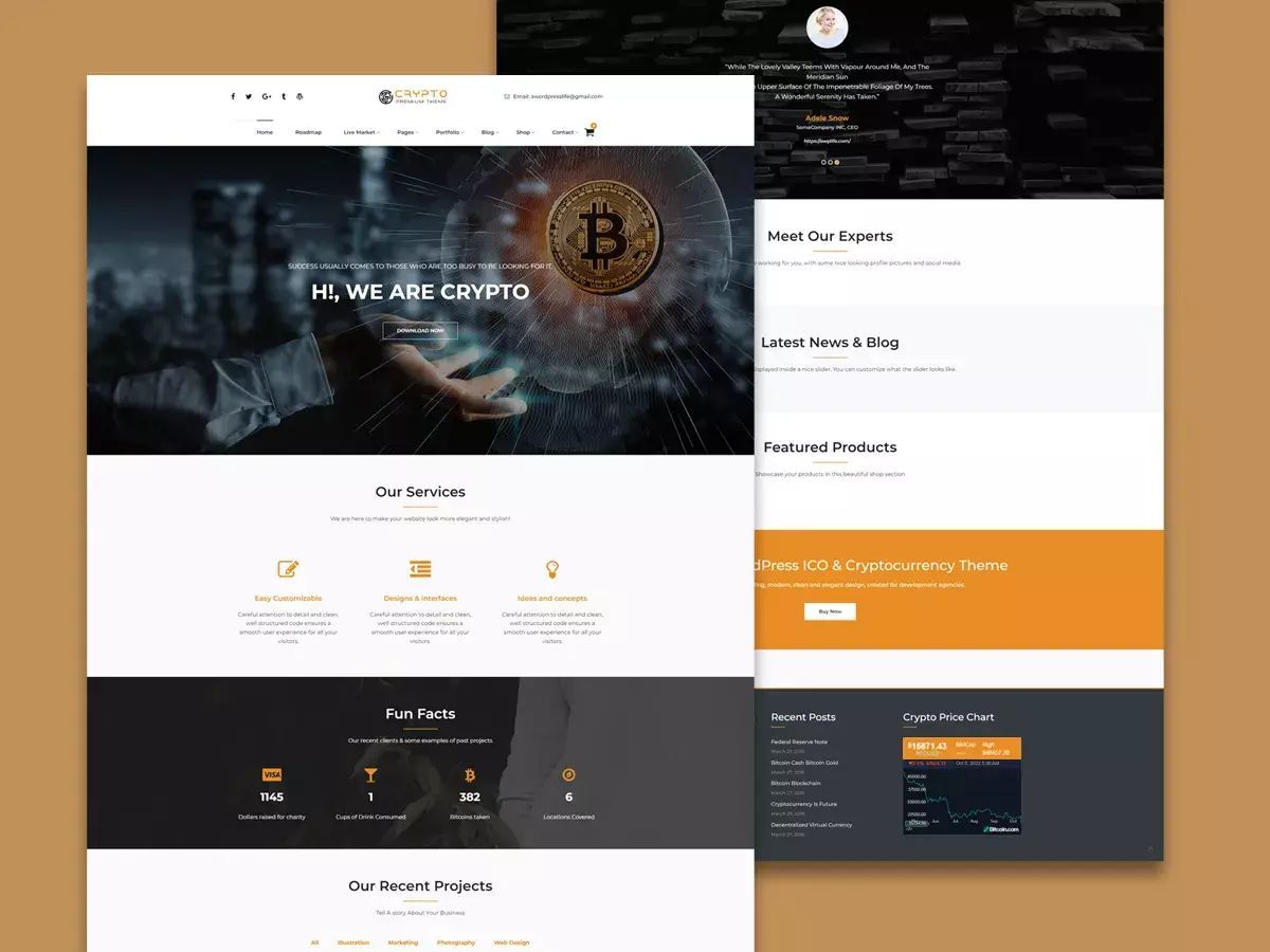 srkkhn007's tweet photo. A bold WordPress theme crafted for crypto, blockchain, and fintech projects.
Modern design that builds credibility fast.
Use coupon code "BIGSAVE" - https://t.co/Ihb5tERkVd
#CryptoWebsite #Blockchain #WordPressTheme #Fintech #WebDesign #WPTheme https://t.co/WymoqTE7S1