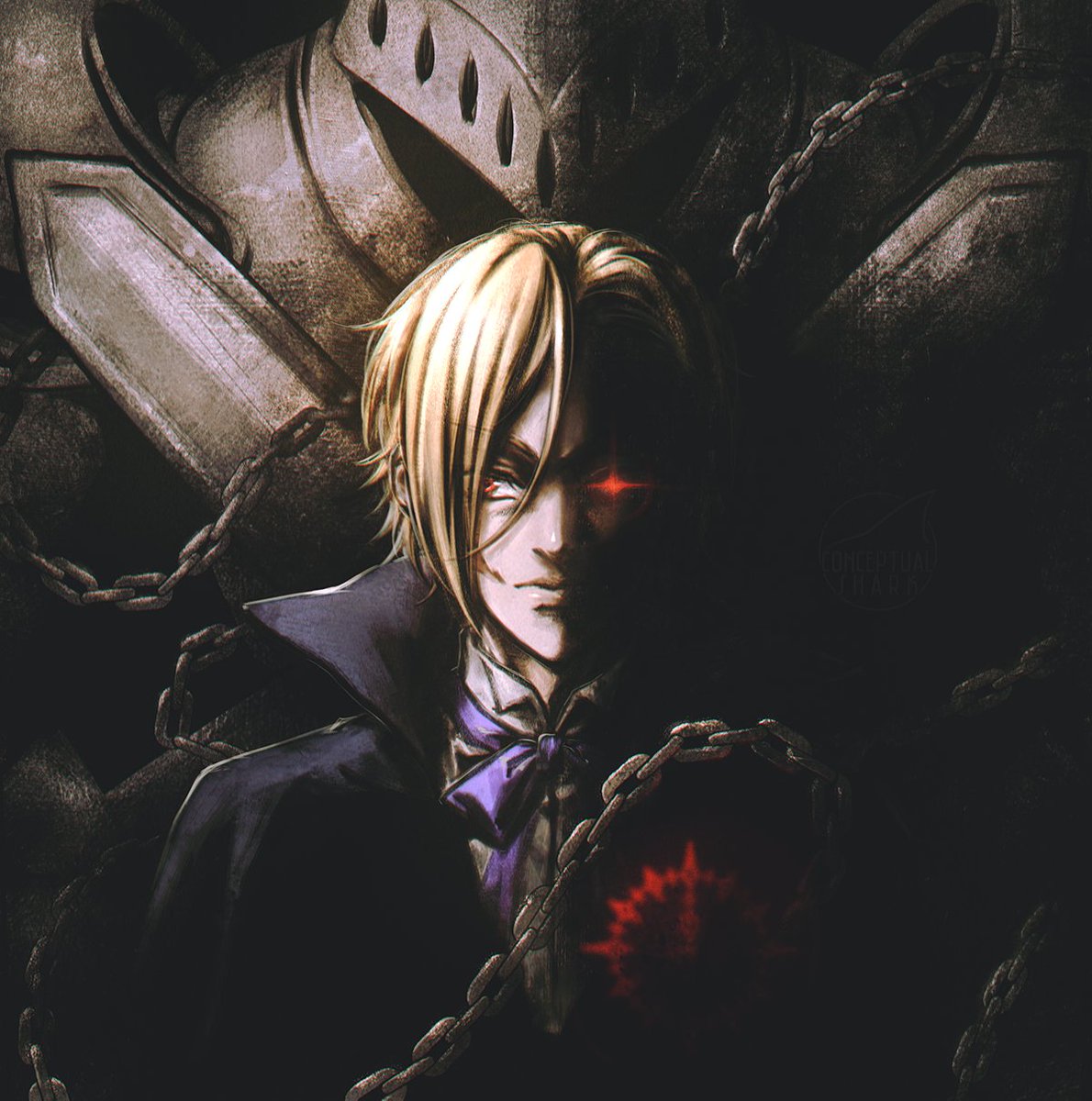 c0nceptualShark's tweet image. Day 3. Travelling. Crossover 🗡️ 
#yuumori х #pandoraHearts #LouisBirthdayWeek2026