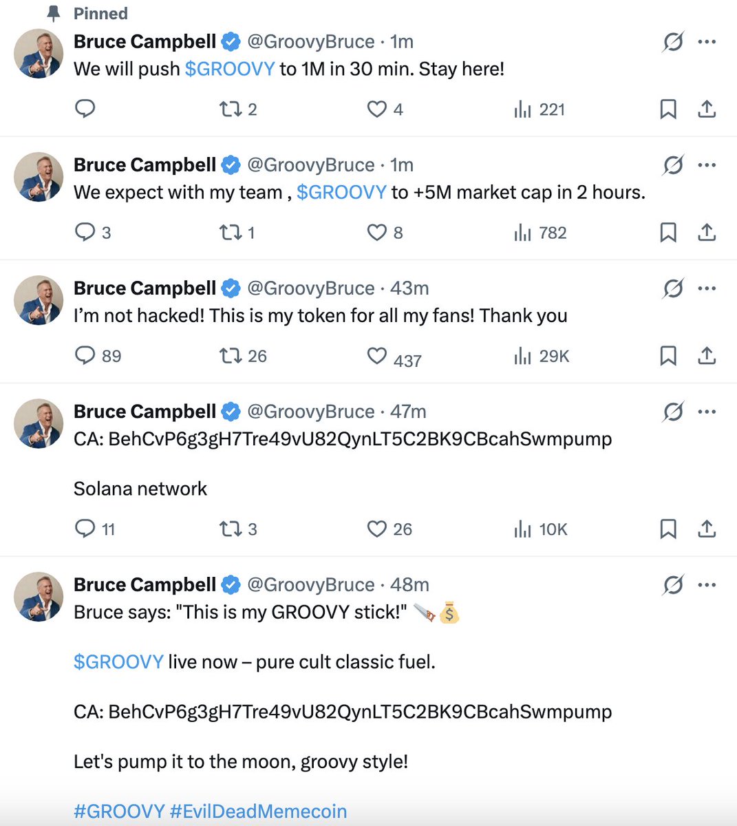 BBW_BFF's tweet photo. whoever hacked Bruce Campbell can go straight to hell https://t.co/4ZFBPPCybd
