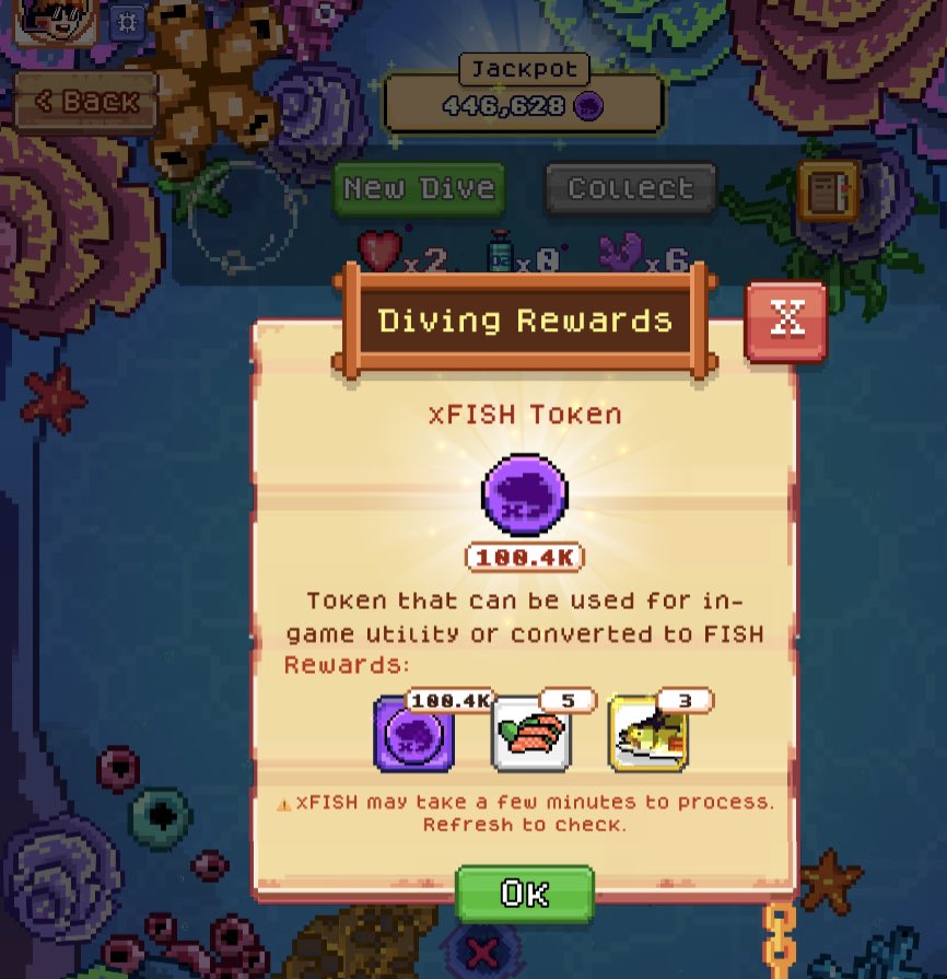 Black bubbles on <a href="/FishingFrenzyCo/">Fishing Frenzy</a> $fish token this time with diving 🔥🔥🔥
I’m rotating some to ron, buying a sales pack and staking some tokens.
After that prob do some dives again😆