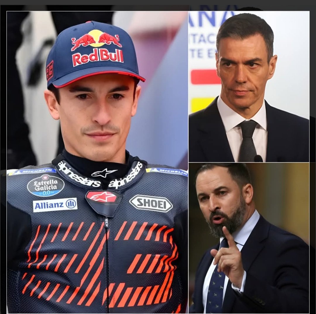 quarter14544's tweet image. ÚLTIMA HORA QUE SACUDE A TODA ESPAÑA 🚨 “NO ESTÁ CAPACITADO PARA SER PRESIDENTE DEL GOBIERNO. NO ES MÁS QUE UN TÍTERE” declaración de Marc Márquez, la máxima estrella española de MotoGP, ha provocado un gran revuelo, al pedir abiertamente la dimisión del presidente Pedro Sánchez.