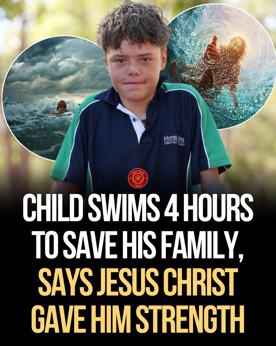 trad_west_'s tweet image. The boy said: "“I don’t think it was actually me [swimming]... It was God the whole time. I kept on praying, kept on praying. I said to God, ‘I’ll get baptized.’”"

In a remarkable feat of endurance and faith, 13-year-old Austin Applebee of Perth, Western Australia, has captured…