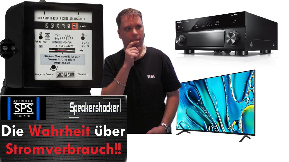 Was verbraucht eine Musik-Heimkino Anlage🤔 Ich probiere das aus🧐 youtu.be/ac-zZKIQxMM in meinen Video schaue ich was ein großer AV Receiver mit extra Endstufe an Strom verbraucht und was das Kostet. Ist das wirklich so viel und wie schaut es mit Subwoofer und TV aus?