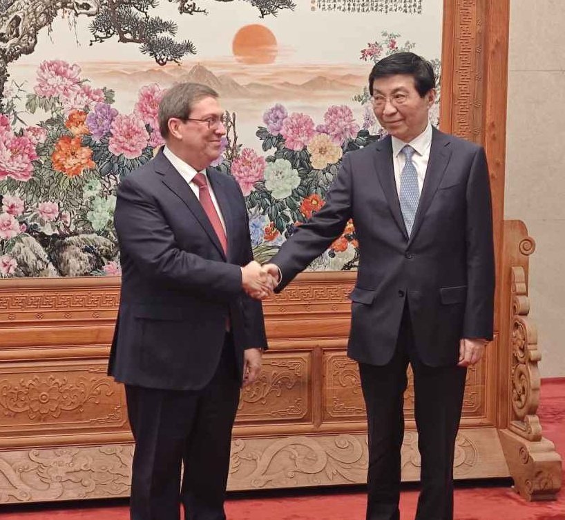 Fui recibido por el compañero Wang Huning, miembro del Comité Permanente del Buró Político y Presidente de la Conferencia Consultiva Política del Pueblo Chino, como parte de mi visita a #China en calidad de Enviado Especial del Partido y el Gobierno.

Reiteré la alta prioridad