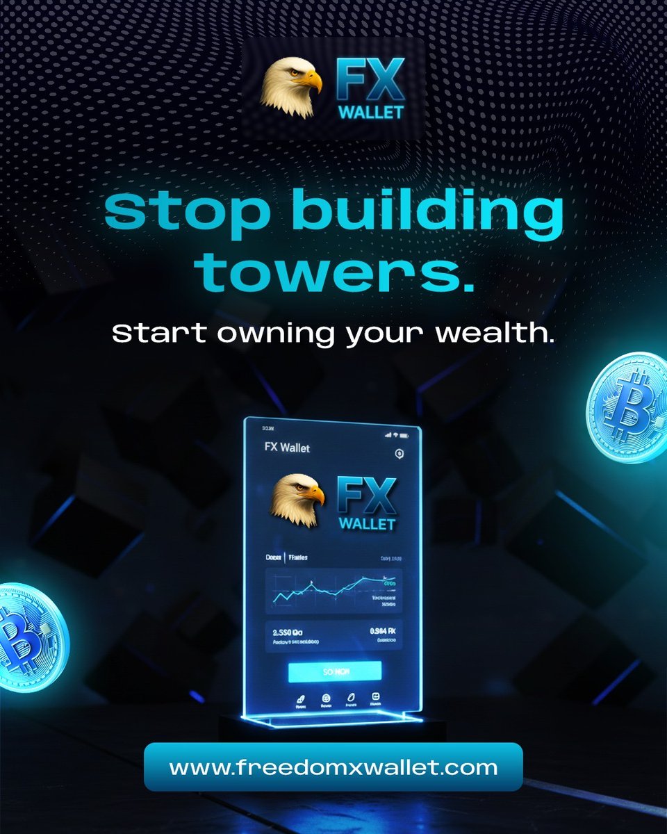FreedomXTech's tweet photo. ✅ Stop building towers.
✅Start owning your wealth.
With FX Wallet, take control of your crypto in a secure, simple, and private way.
✅ It's time for real financial freedom.
👉 https://t.co/7yy9z14LjV
#Crypto #Bitcoin #Wealth #FXWallet https://t.co/dNFp7lLKzQ