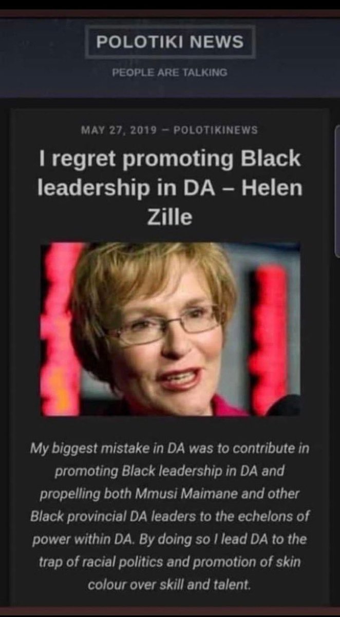 realvuc's tweet photo. #helenzille instead of embarrassing yourself seeking attention like an adolescent teenager, get yourself checked. Uyahlanya wena gogo and you need help https://t.co/VG0PbLo7bO