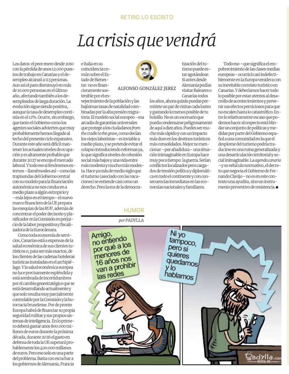 El artículo de hoy, si les place.