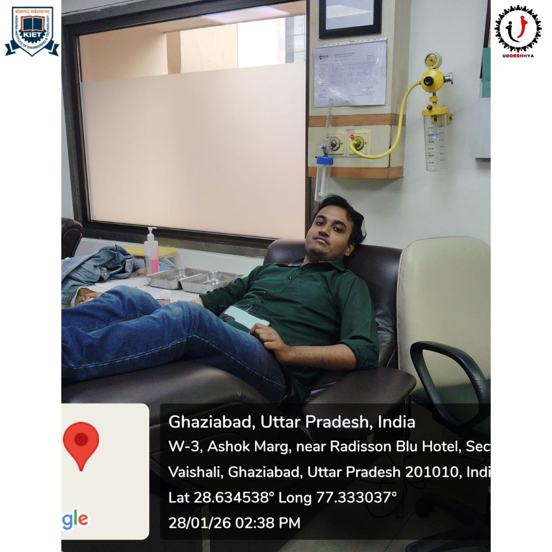 UDDESHHYA_'s tweet photo. “A single act of courage can become someone’s second chance at life.”

On 28th of January 2026, at Max Hospital, Vaishali, compassion quietly took the lead as one student stepped forward to donate blood:

✨ Rohan Mehra (CSE AI-ML – 3rd Year) https://t.co/Nc0NdFl0l2