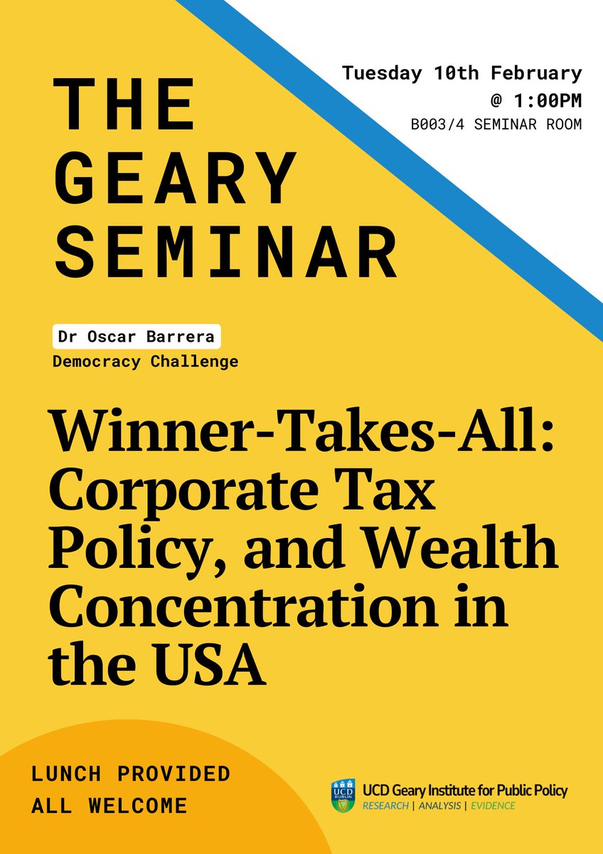 UCD Geary Institute for Public Policy tweet media