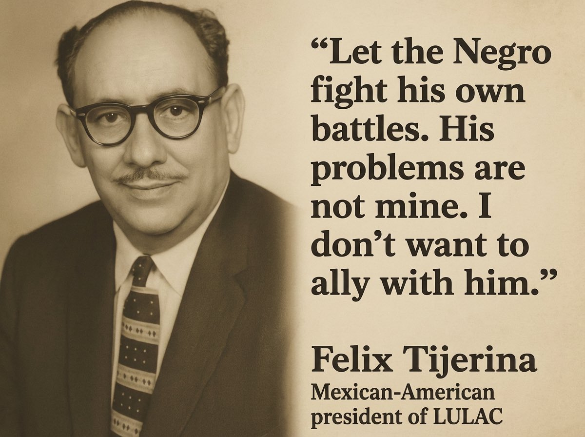 jahbrickz's tweet image. A Mexican-American Leader Told Black Americans: “Fight Your Own Battles!”