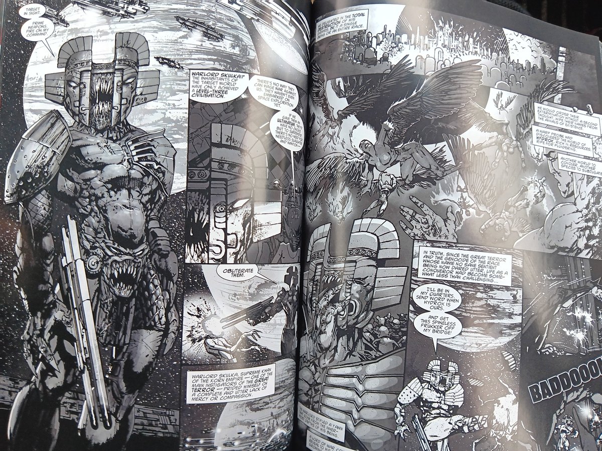 Shakara is crazy fun. Loving the books I'm finding that were put out by 2000AD. Constant madness on the page. Over 320 pages of insane brutal content. You can feel all the energy put into this bursting from every page. This is a great example of putting in the work.