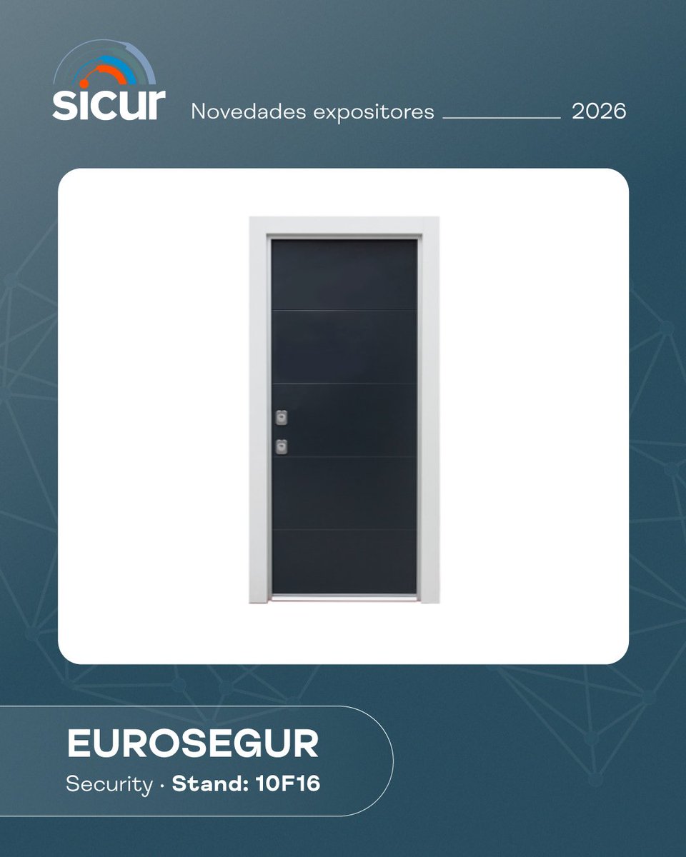 SICUR_'s tweet photo. EUROSEGUR estará en #SICUR26 presentando sus puertas de seguridad de alto nivel, diseñadas para entornos que requieren máxima fiabilidad y protección. https://t.co/QbXFl4zykH