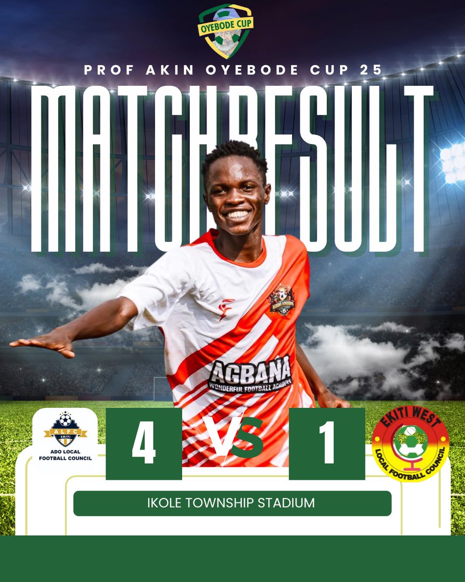 We move to the next round in style! ✨

#ProfAkinOyebodeCup| # AdoOnMission