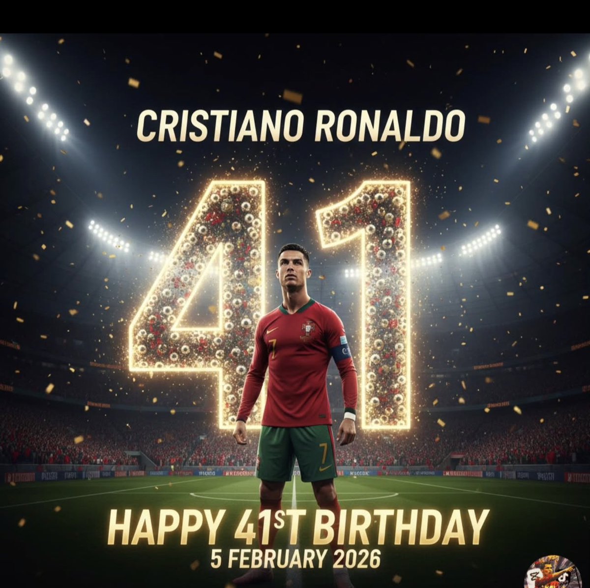 #CristianoRonaldo turned 41 on February 5, 2026. Born in Funchal, he celebrated his special day surrounded by friends, family, and teammates. 

He's known for his leadership and goal-scoring abilities, captaining both Al-Nassr and the Portugal national team. 

Ronaldo's net worth