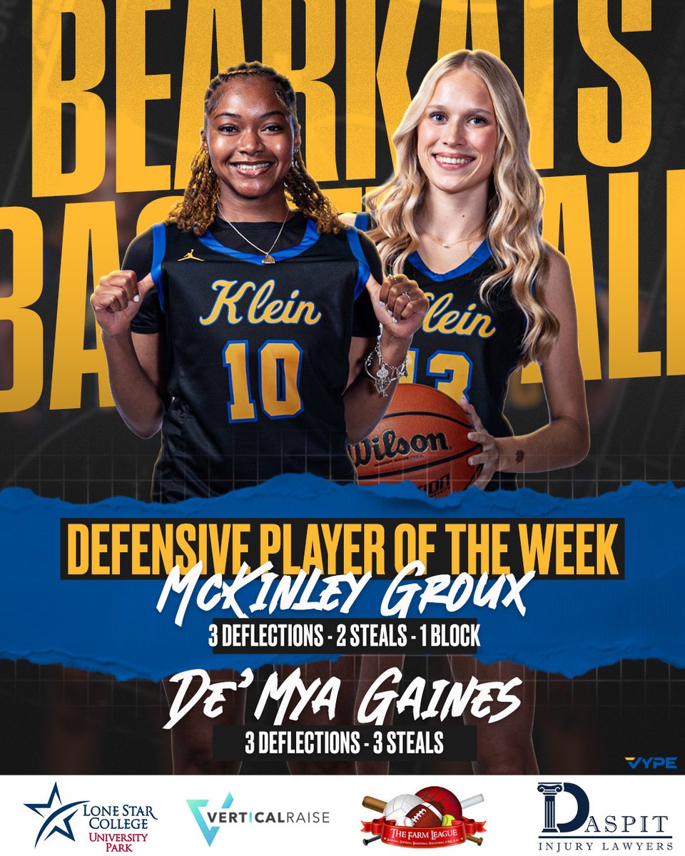 CoachDKHS's tweet photo. @KleinAthletics @KleinHigh @TheMothersh1p   Great job on Tuesday @KleinGirlsHoops @DeMya_G @mckinley_groux  #GoBearkats @LondynCanHoop  Finish strong!! https://t.co/KtNKseg4Cj