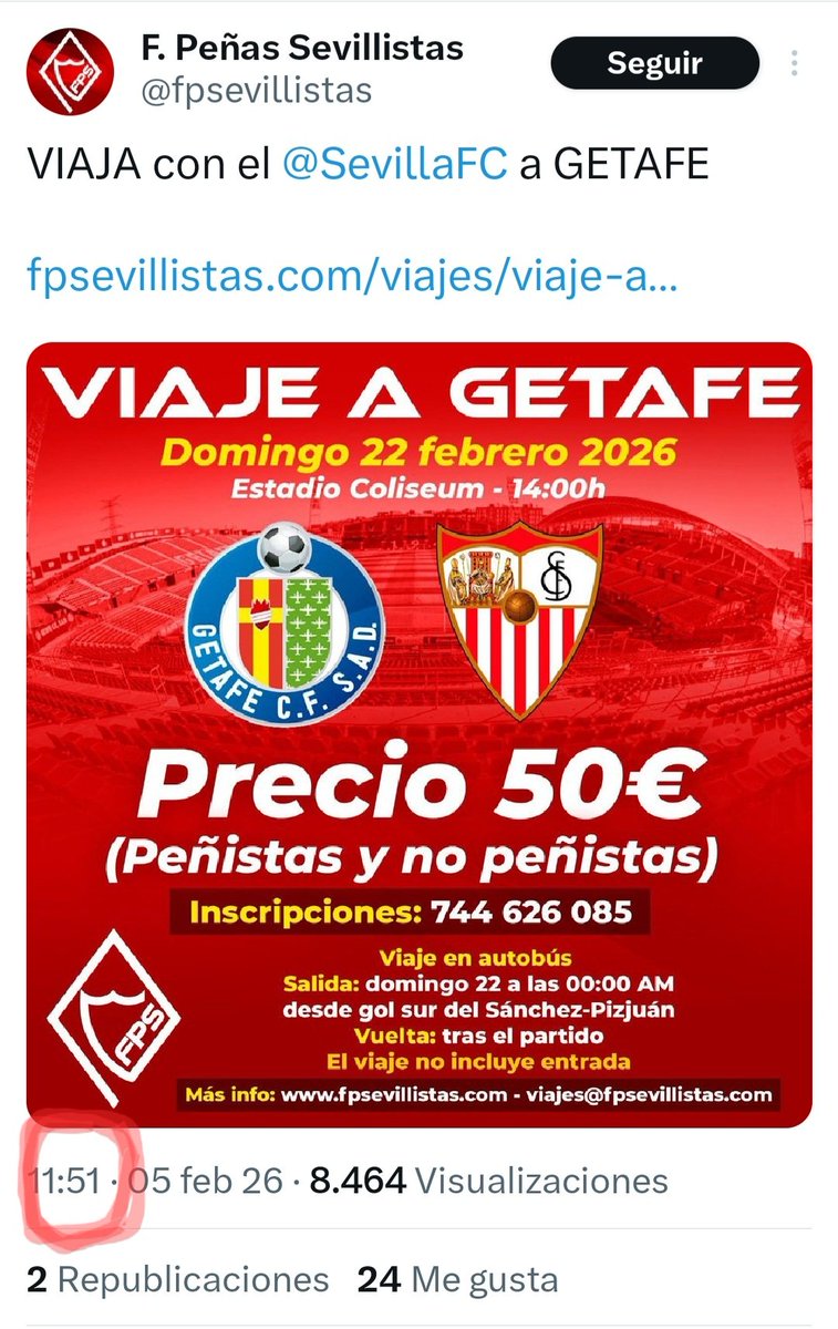 Cómo en el Sevilla funciona todo cómo un reloj,nuestra federación de peñas no iba a ser menos.