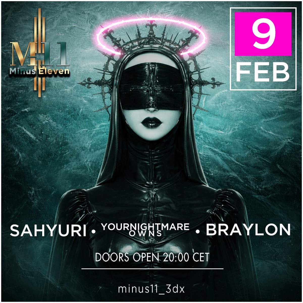 Neon drips down our frozen walls. 
DJs spin midnight into black ice. 
Minus-11, dress to impress! 
This Monday, disappear here. 
See you there darklings! 
#Minus11 #3dxchat #3dxchatgame