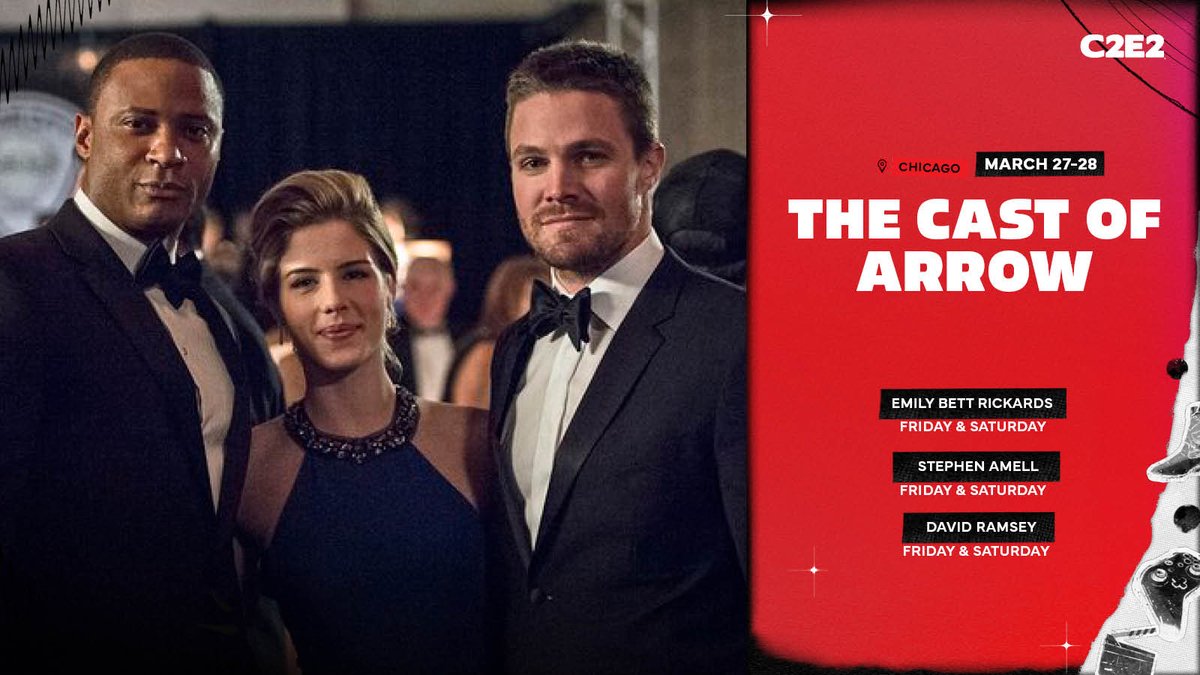 You asked. You hoped. You manifested. Olicity fans… this one’s for you. ❤️

Emily Bett Rickards (Felicity Smoak) is joining Stephen Amell (Oliver Queen) and David Ramsey (John Diggle) at C2E2 on Friday, 3/27 and Saturday, 3/28 for Photo Ops, Autographs, and a panel.