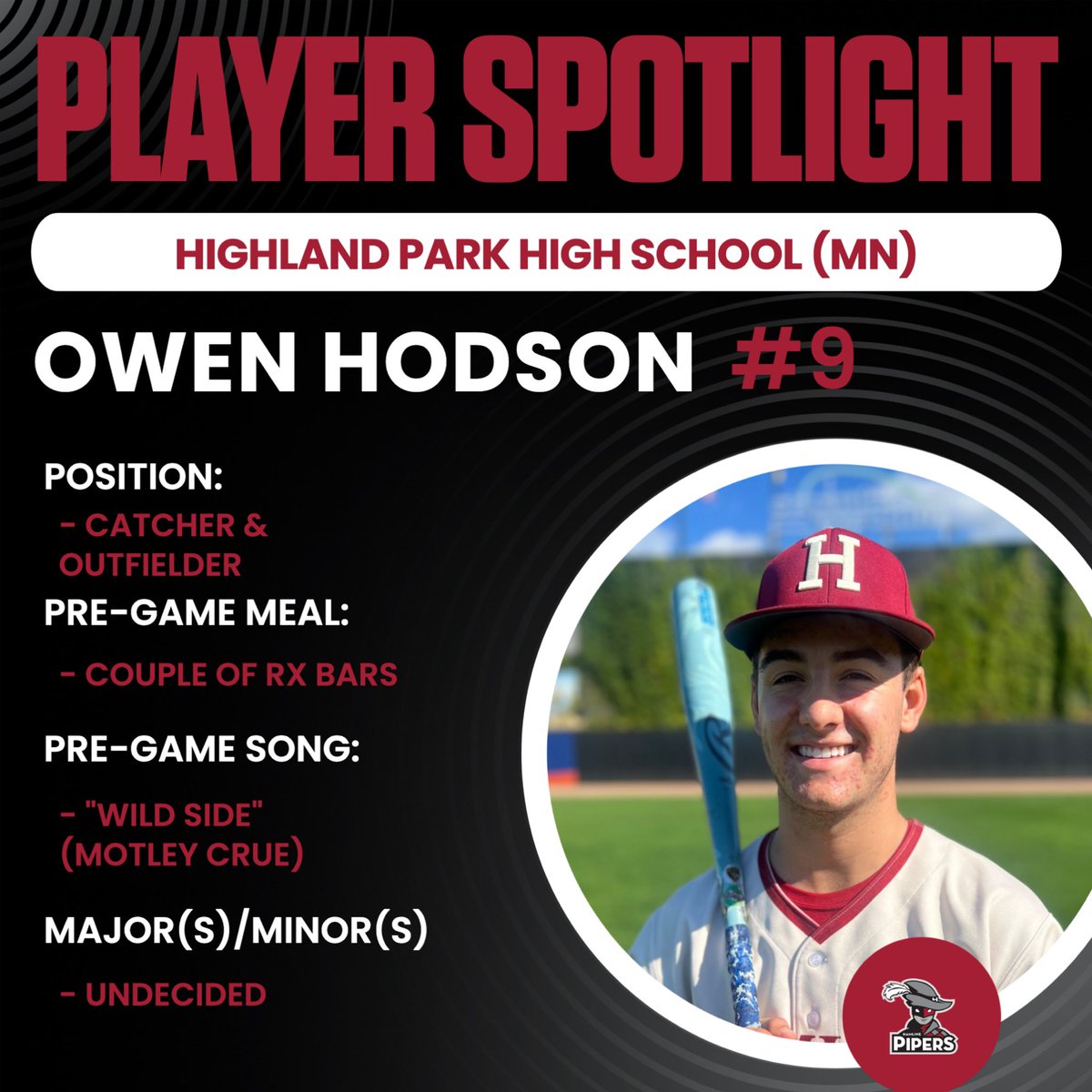 PiperBaseball's tweet photo. 9️⃣ DAYS Until Game Day
Swipe to learn more about 2029 Grad, Owen Hodson! (#9)
📍St. Paul, MN
#GoPipers #CountdownToGameDay https://t.co/0QxOpkxhh4