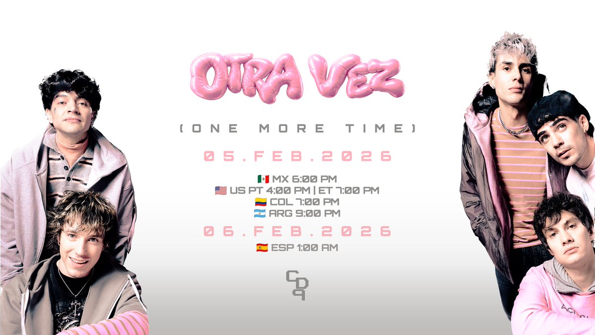 OTRA VEZ (ONE MORE TIME) | HORARIOS
🩷 pre save cd9-umg.lnk.to/OtraVezOneMore…