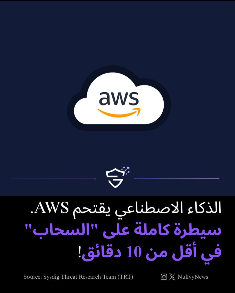 NullvyNews's tweet photo. 📌 التفاصيل الكاملة:
🔗: https://t.co/rPB0HyxyH6

#AWS #CloudSecurity #AI #Hacking #Sysdig https://t.co/6kkhGDvVAh